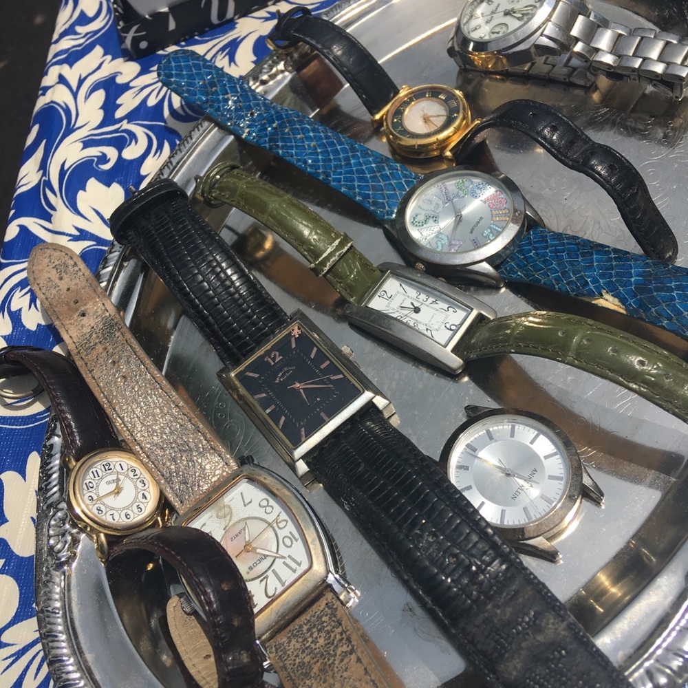 Watches all for $25 8 with bands one without